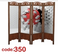 پاراوان پارتیشن مدل سه بعدی کد 350